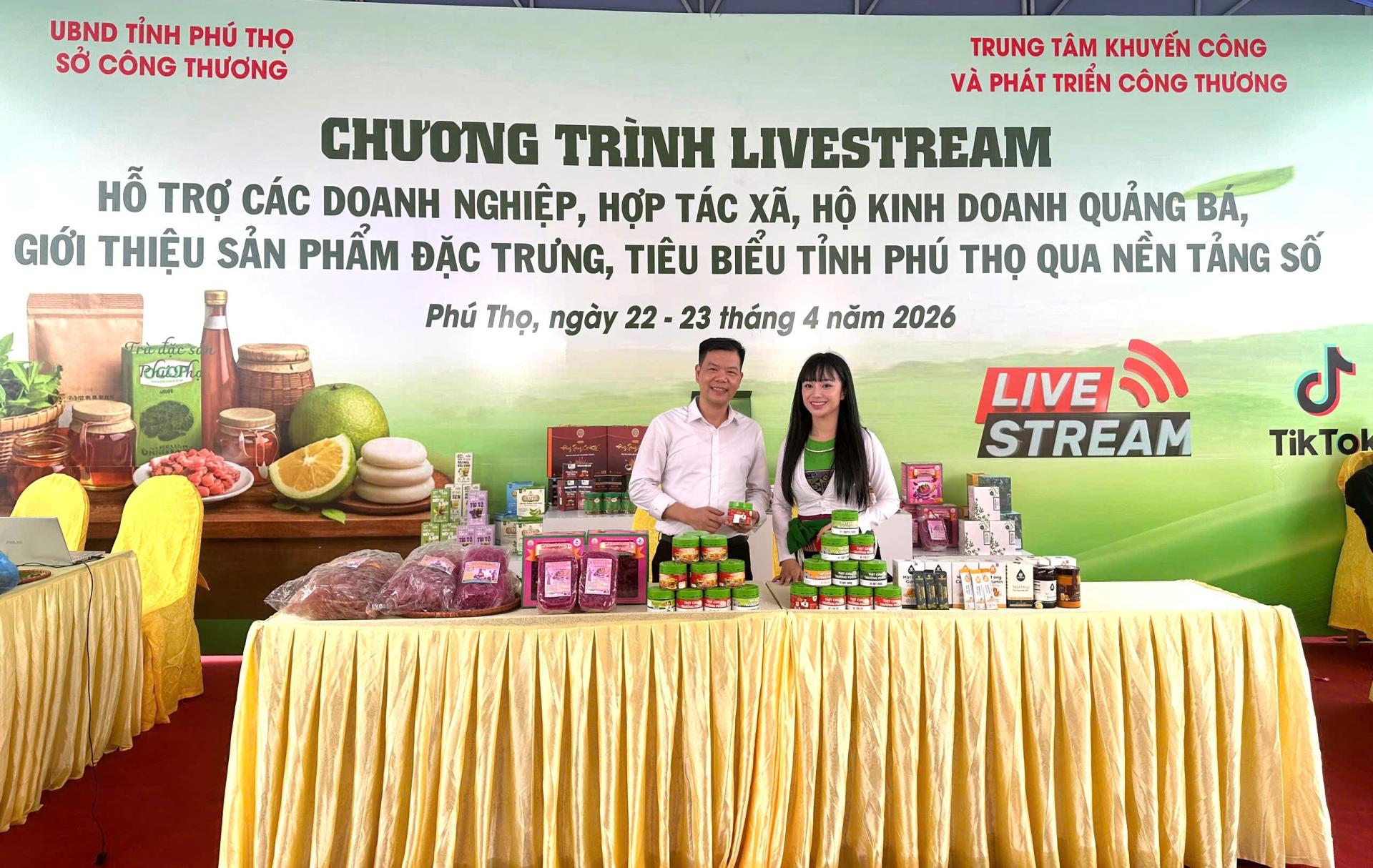 Hội chợ Hùng Vương 2026: Trải nghiệm không gian mua sắm số qua chuỗi Livestream tương tác