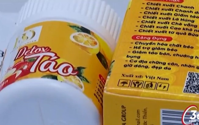 Cảnh báo người dùng về sản phẩm Detox Táo hỗ trợ giảm cân có chứa chất cấm