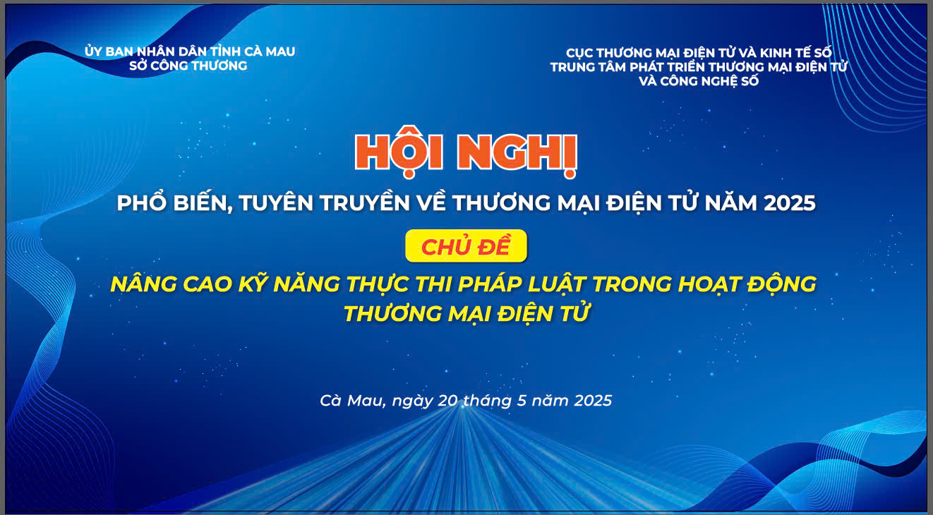 Hội nghị phổ biến, tuyên truyền về thương mại điện tử năm 2025